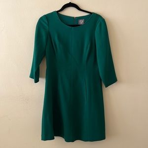 VINCE CAMUTO, Green Long-sleeve Dress